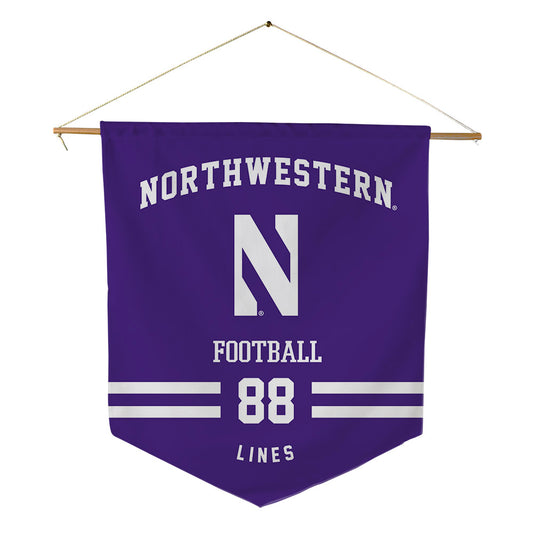 Northwestern - NCAA Football : Alex Lines - Pennant - 18" x 21"-0