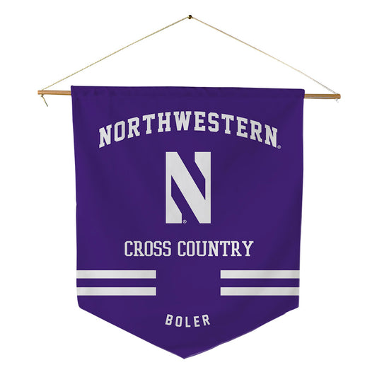 Northwestern - NCAA Women's Cross Country : Erin Boler - Pennant - 18" x 21"-0