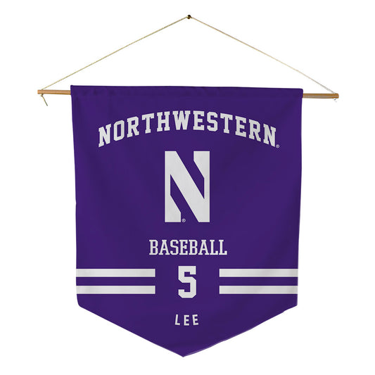 Northwestern - NCAA Baseball : Yonghoon Lee - Pennant - 18" x 21"-0