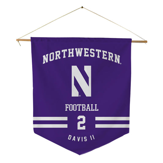 Northwestern - NCAA Football : Fred Davis II - Pennant - 18" x 21"-0
