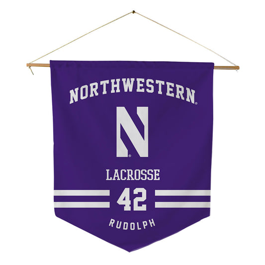 Northwestern - NCAA Women's Lacrosse : Hannah Rudolph - Pennant - 18" x 21"-0