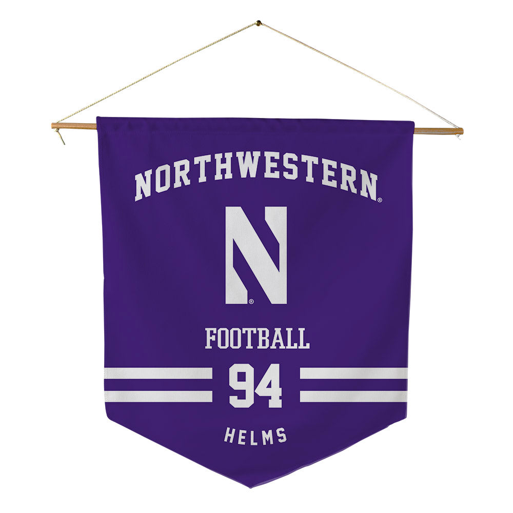 Northwestern - NCAA Football : Henry Helms - Pennant - 18" x 21"-0
