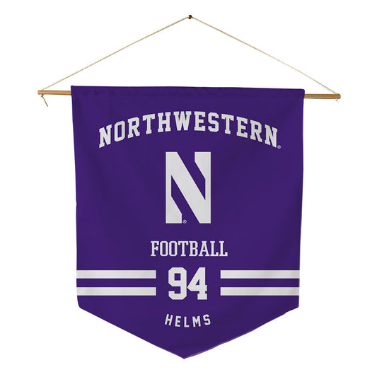 Northwestern - NCAA Football : Henry Helms - Pennant - 18" x 21"-0
