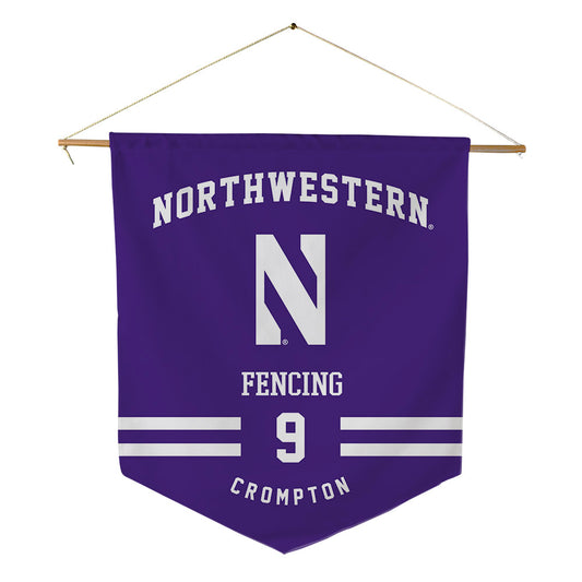 Northwestern - NCAA Women's Fencing : Celia Crompton - Pennant - 18" x 21"-0