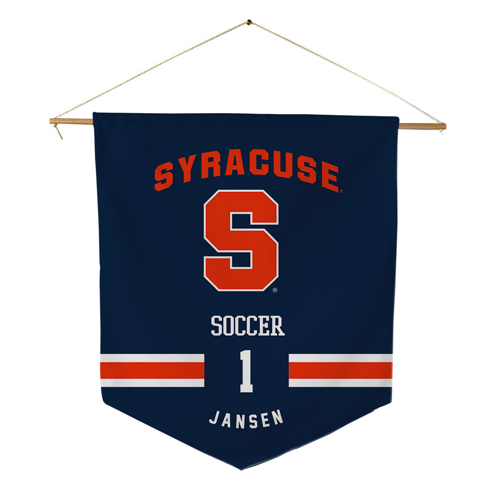 Syracuse - NCAA Men's Soccer : Kyle Jansen - Pennant - 18" x 21"-0