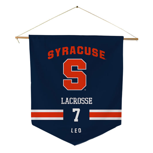 Syracuse - NCAA Men's Lacrosse : Michael Leo - Pennant - 18" x 21"-0