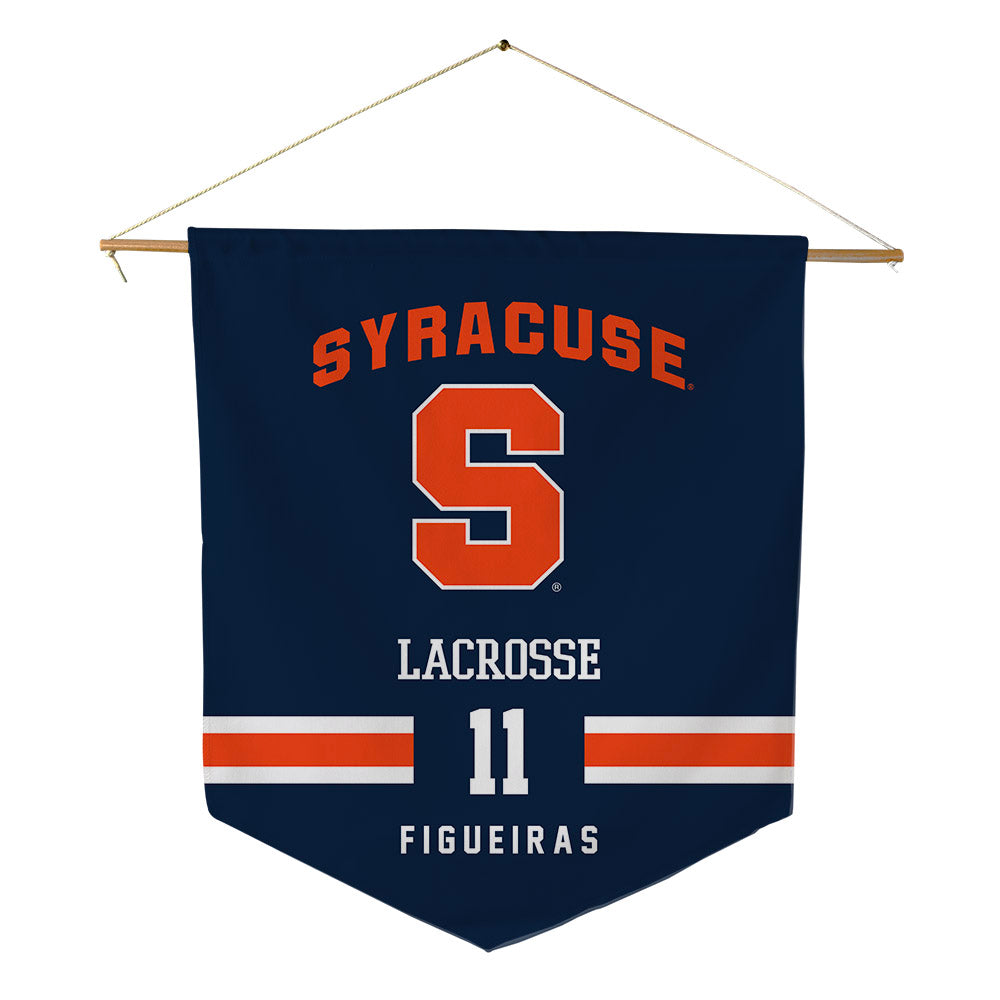 Syracuse - NCAA Men's Lacrosse : Riley Figueiras - Pennant - 18" x 21"-0