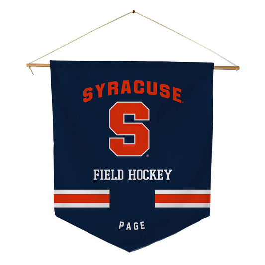 Syracuse - NCAA Women's Field Hockey : Chloe Page - Pennant - 18" x 21"-0