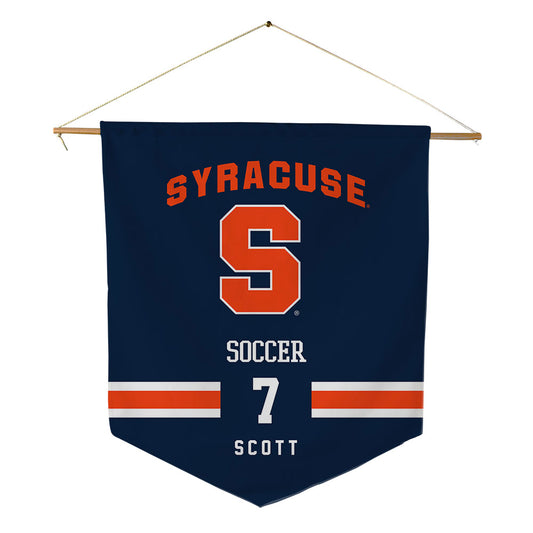 Syracuse - NCAA Men's Soccer : Nathan Scott - Pennant - 18" x 21"-0