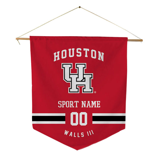 Houston - NCAA Football : Eddie Walls III - Pennant - 18" x 21"-0