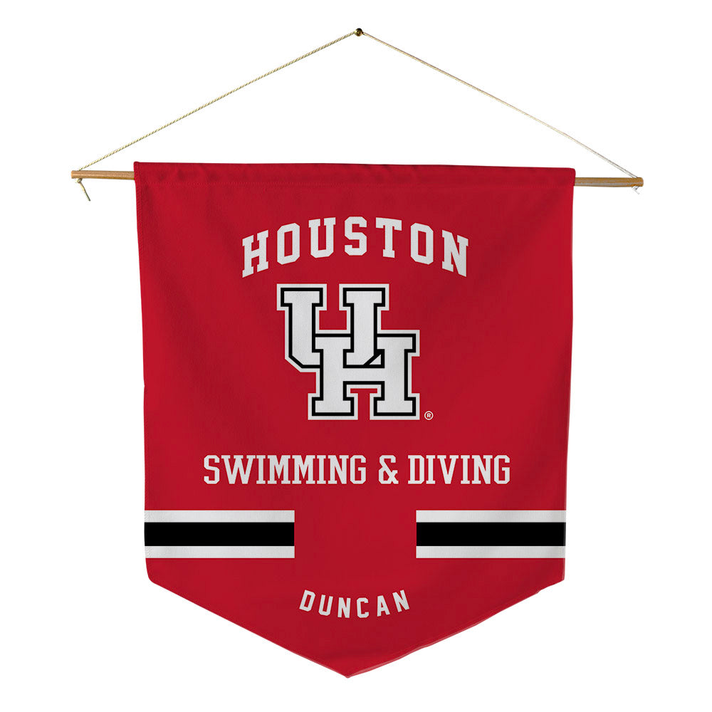 Houston - NCAA Women's Swimming & Diving : Alexia Duncan - Pennant - 18" x 21"-0