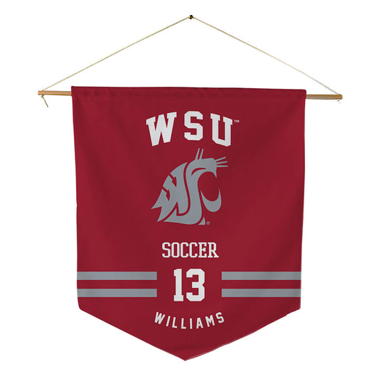 WSU - NCAA Women's Soccer : Jamuna Williams - Pennant - 18" x 21"-0