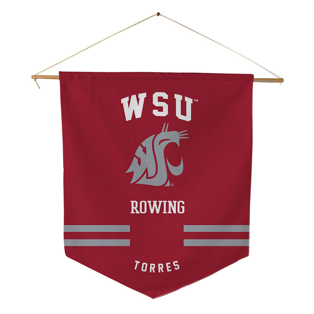WSU - NCAA Women's Rowing : Sara Torres - Pennant - 18" x 21"-0