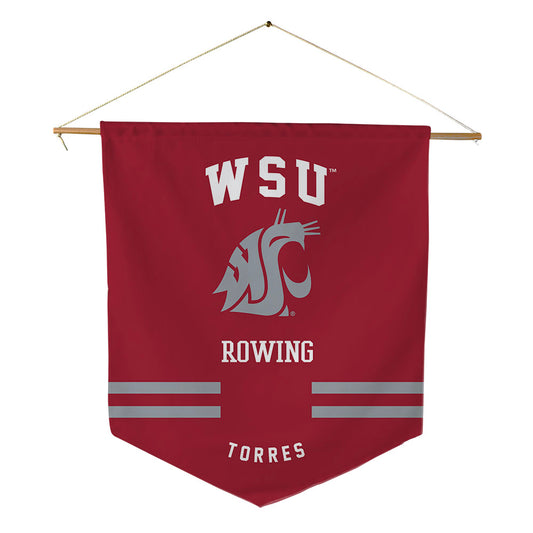 WSU - NCAA Women's Rowing : Sara Torres - Pennant - 18" x 21"-0