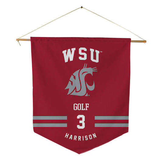 WSU - NCAA Men's Golf : Garrett Harrison - Pennant - 18" x 21"-0