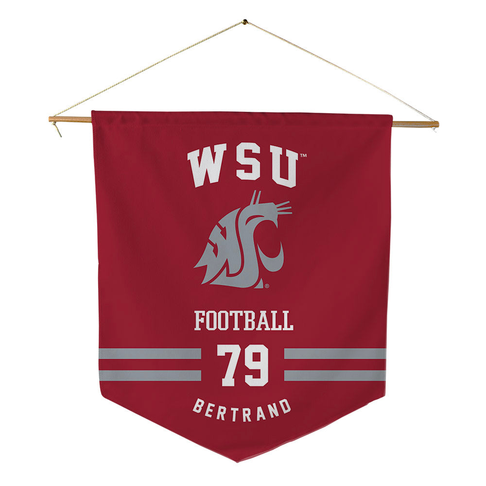 WSU - NCAA Football : Turner Bertrand - Pennant - 18" x 21"-0