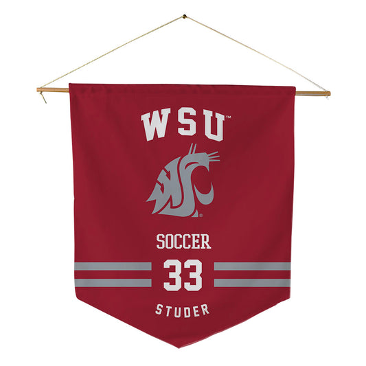 WSU - NCAA Women's Soccer : Jenna Studer - Pennant - 18" x 21"-0