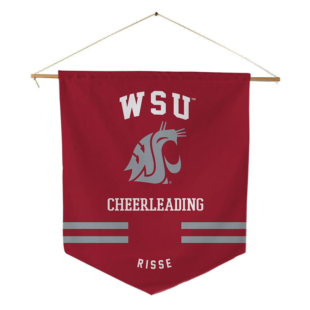 WSU - NCAA Cheerleading : Luca Risse - Pennant - 18" x 21"-0