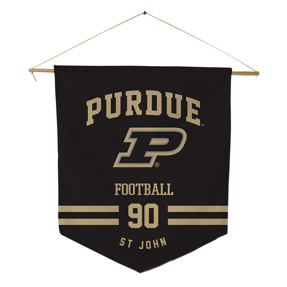 Purdue - NCAA Football : Elijah St John - Pennant - 18" x 21"-0