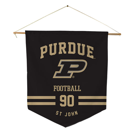 Purdue - NCAA Football : Elijah St John - Pennant - 18" x 21"-0
