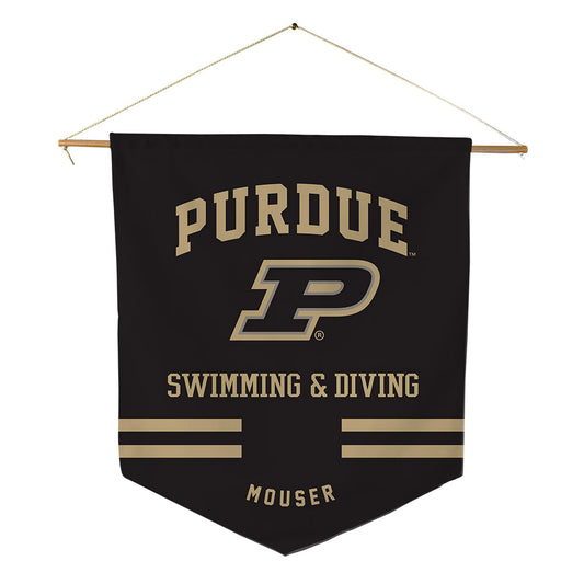 Purdue - NCAA Women's Swimming & Diving : Kate Mouser - Pennant - 18" x 21"-0