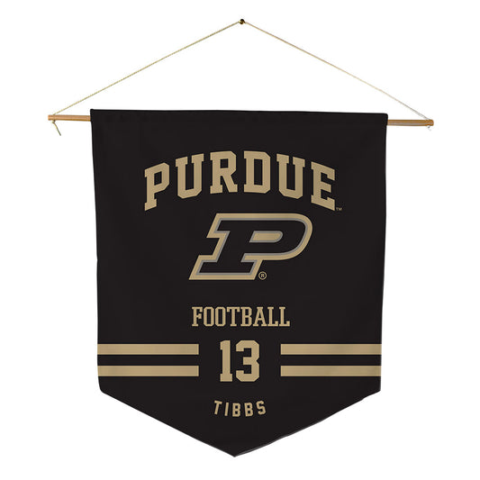 Purdue - NCAA Football : Jaron Tibbs - Pennant - 18" x 21"-0
