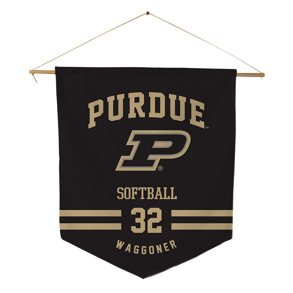 Purdue - NCAA Softball : Haley Waggoner - Pennant - 18" x 21"-0