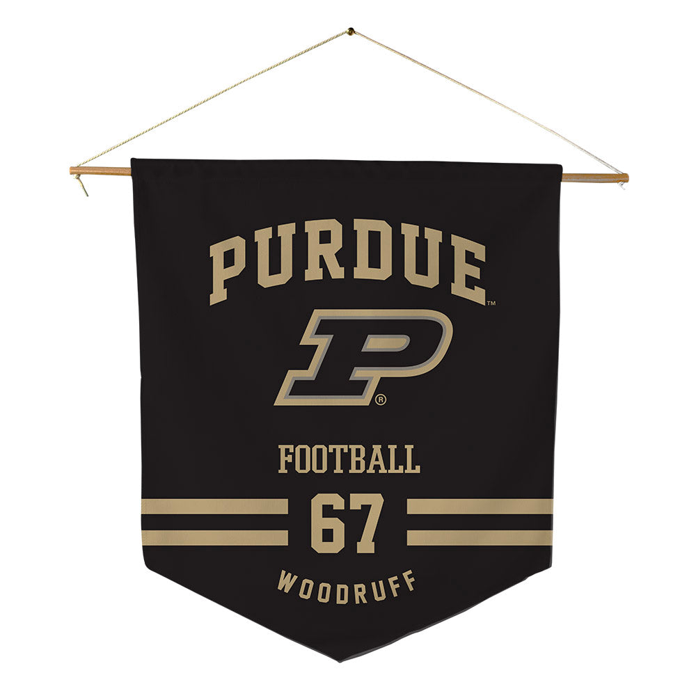 Purdue - NCAA Football : Drew Woodruff - Pennant - 18" x 21"-0