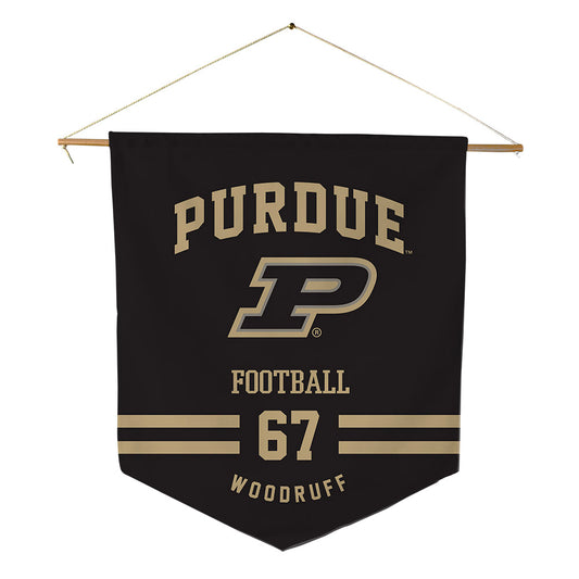 Purdue - NCAA Football : Drew Woodruff - Pennant - 18" x 21"-0