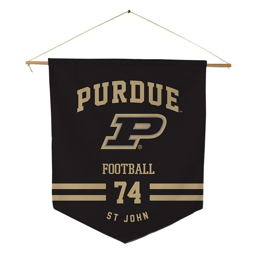 Purdue - NCAA Football : Jalen St John - Pennant - 18" x 21"-0