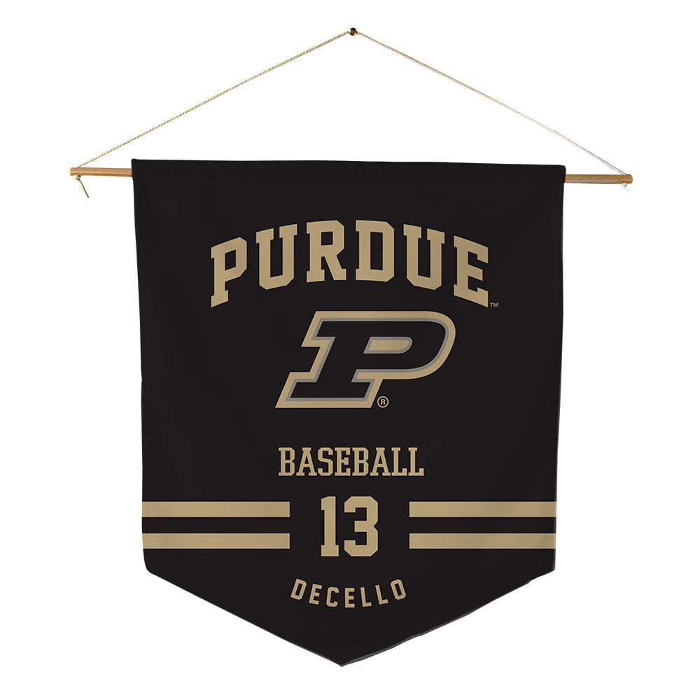 Purdue - NCAA Baseball : Sergio DeCello - Pennant - 18" x 21"-0