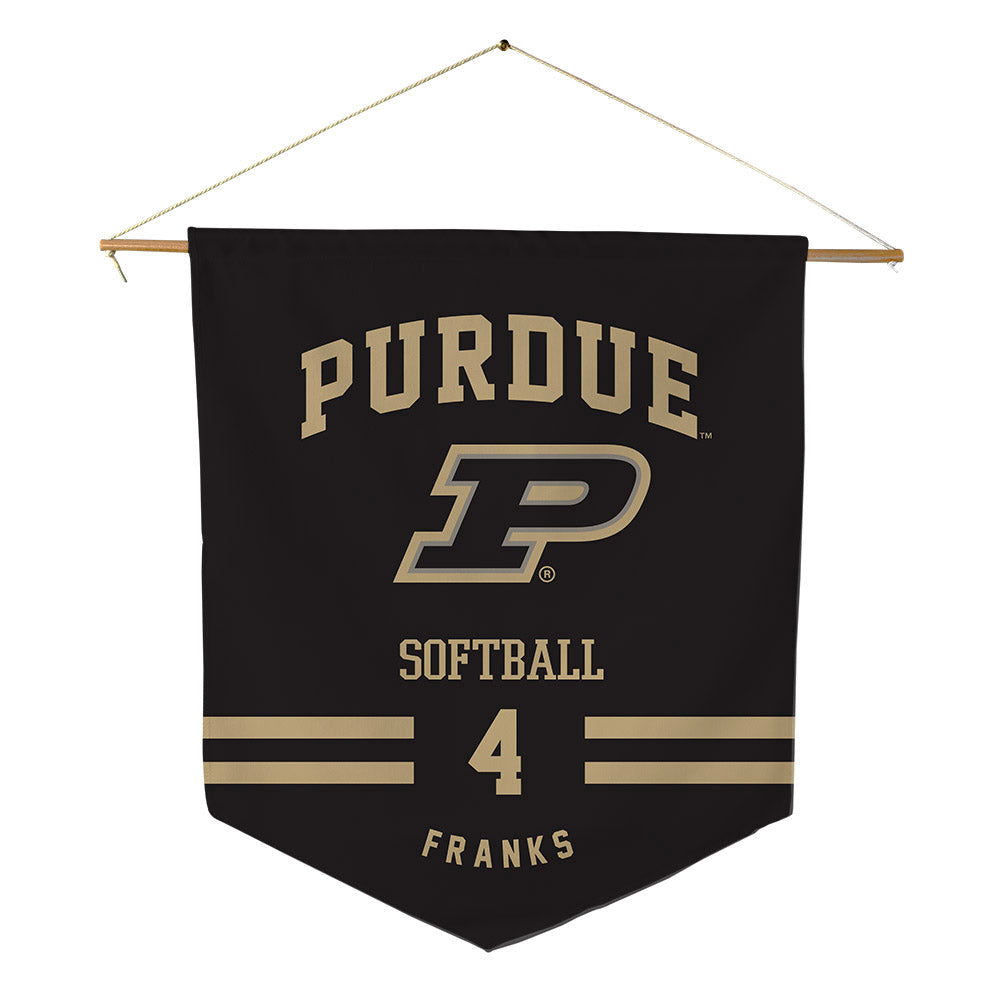 Purdue - NCAA Softball : Kylie Franks - Pennant - 18" x 21"-0
