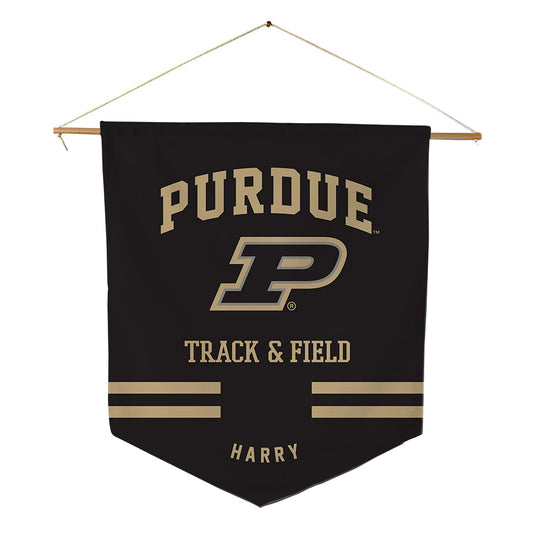 Purdue - NCAA Men's Track & Field : Kamryn Harry - Pennant - 18" x 21"-0