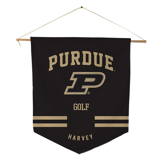 Purdue - NCAA Men's Golf : Will Harvey - Pennant - 18" x 21"-0