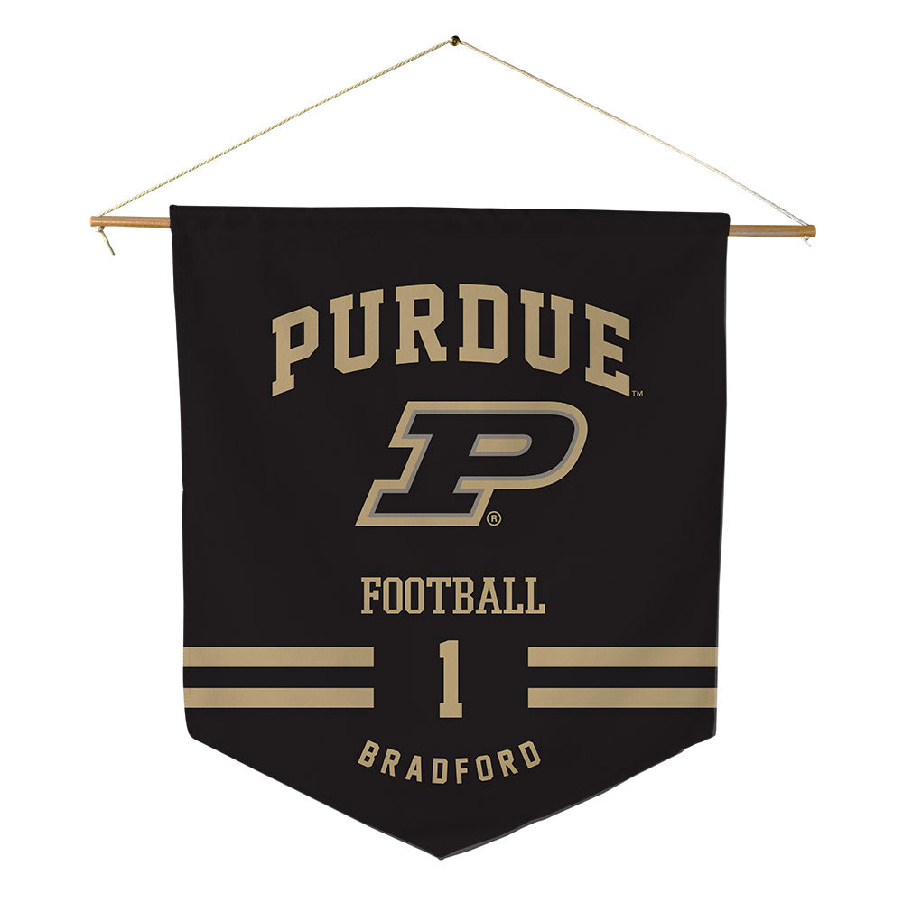 Purdue - NCAA Football : LeonTre Bradford - Pennant - 18" x 21"-0