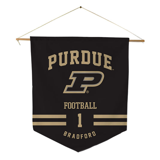 Purdue - NCAA Football : LeonTre Bradford - Pennant - 18" x 21"-0