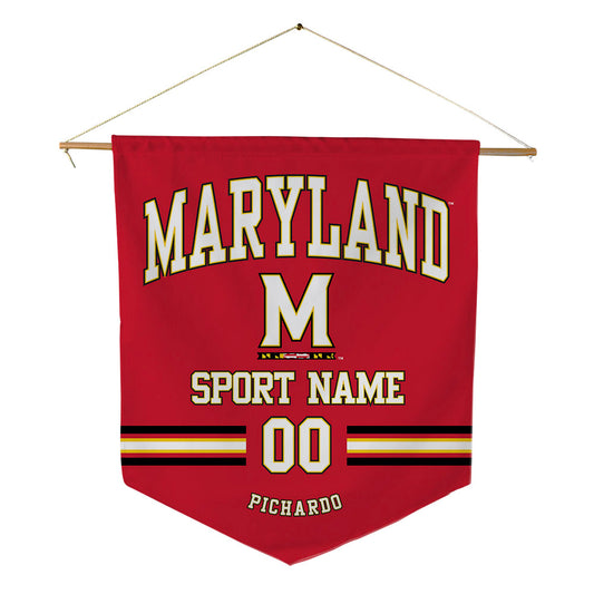 Maryland - NCAA Baseball : Franklin Pichardo - Pennant - 18" x 21"-0