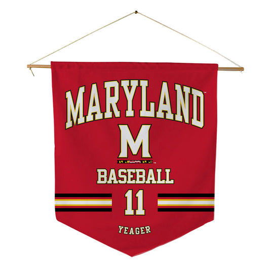 Maryland - NCAA Baseball : Jake Yeager - Pennant - 18" x 21"-0
