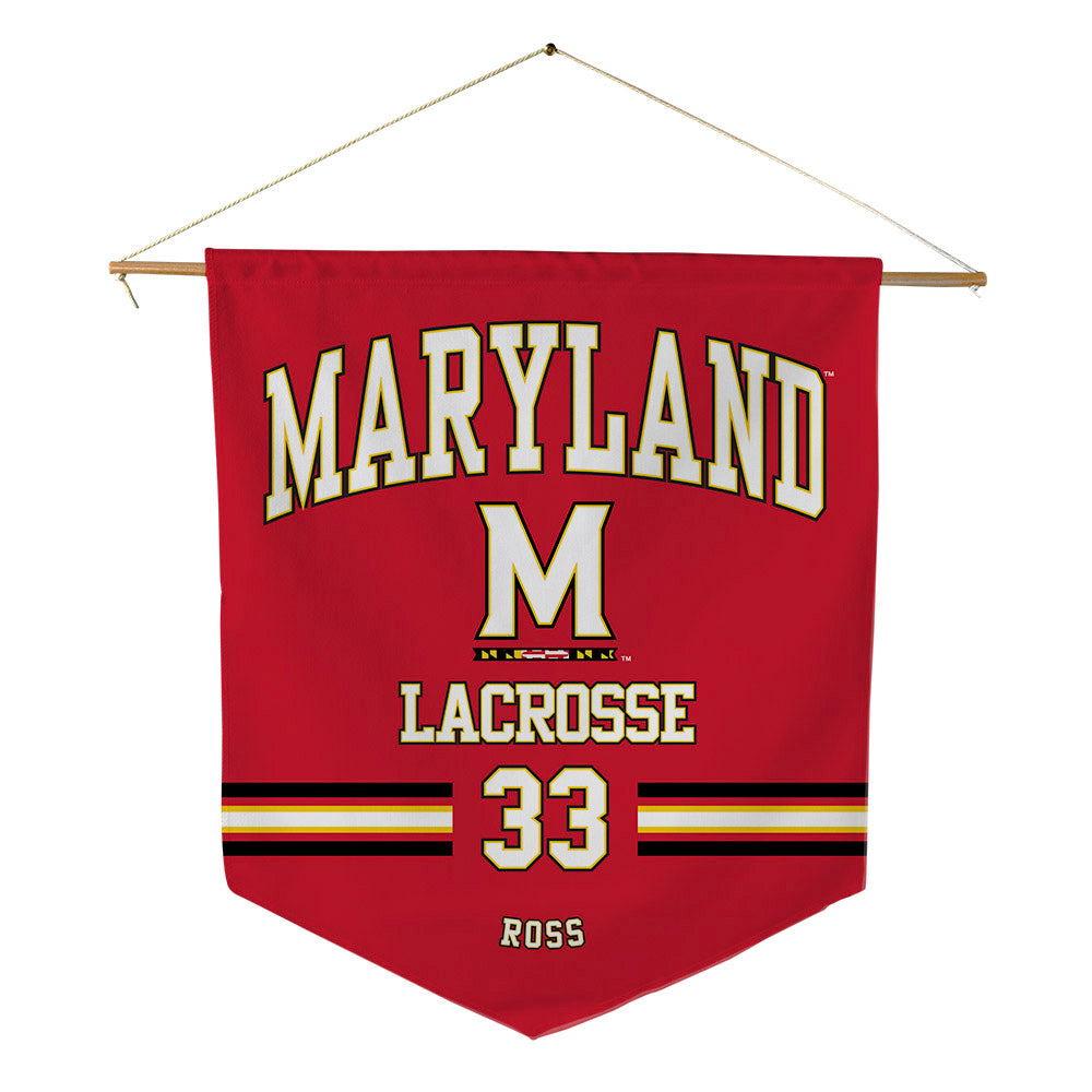 Maryland - NCAA Women's Lacrosse : Caroline Ross - Pennant - 18" x 21"-0