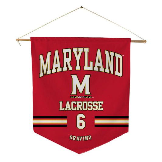 Maryland - NCAA Men's Lacrosse : Thomas Gravino - Pennant - 18" x 21"-0