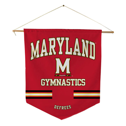 Maryland - NCAA Women's Gymnastics : Emily DeFrees - Pennant - 18" x 21"-0