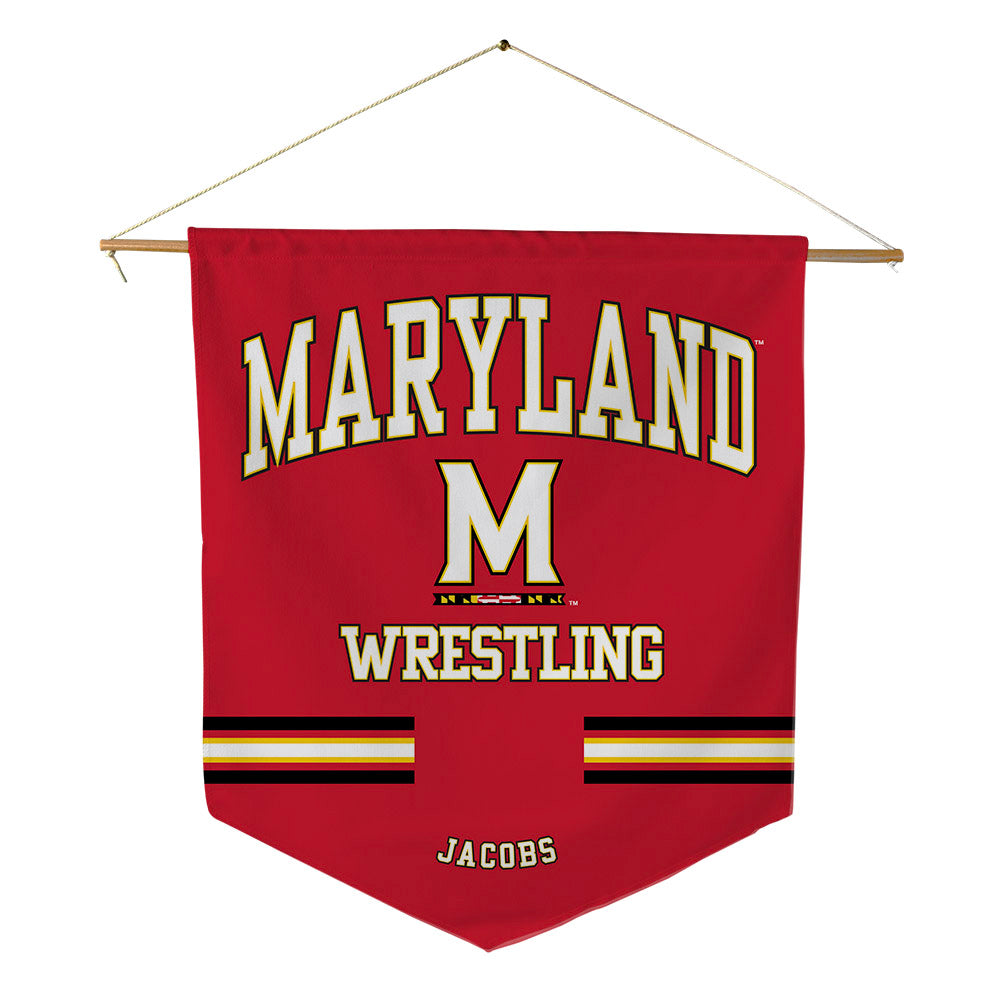 Maryland - NCAA Wrestling : Luke Jacobs - Pennant - 18" x 21"-0