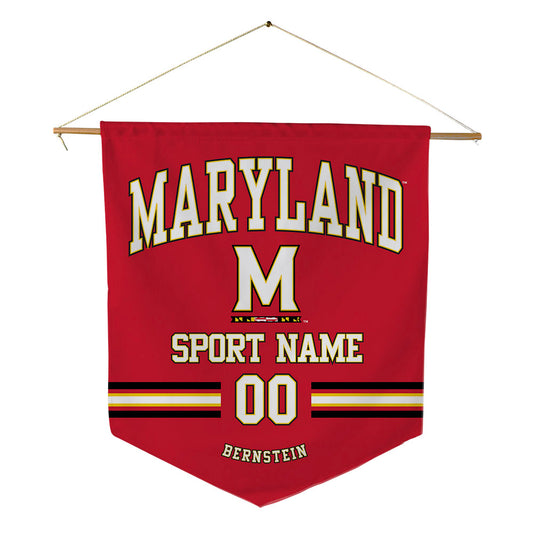 Maryland - NCAA Men's Soccer : Henry Bernstein - Pennant - 18" x 21"-0