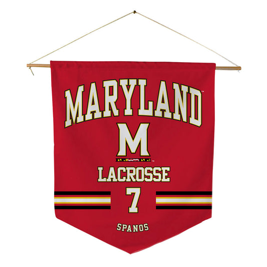 Maryland - NCAA Men's Lacrosse : Eric Spanos - Pennant - 18" x 21"-0