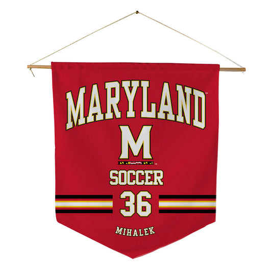 Maryland - NCAA Men's Soccer : Alexander Mihalek - Pennant - 18" x 21"-0