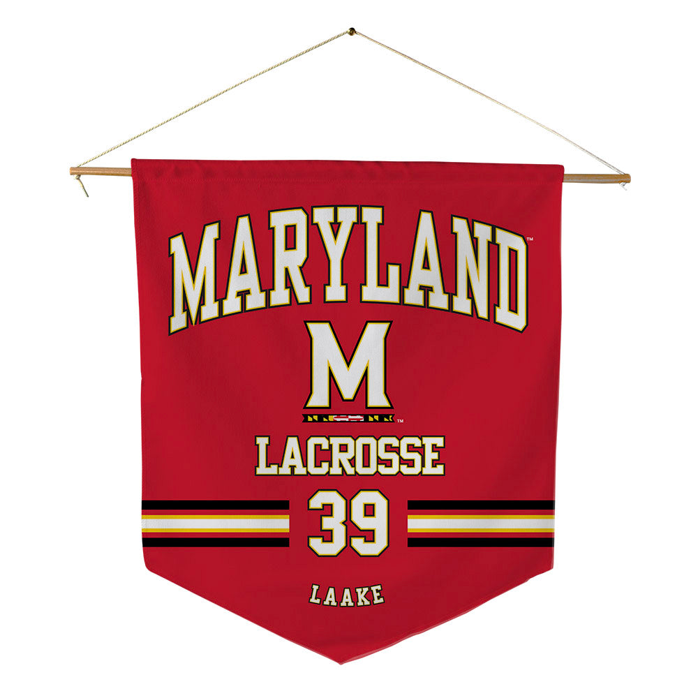 Maryland - NCAA Men's Lacrosse : Peter Laake - Pennant - 18" x 21"-0