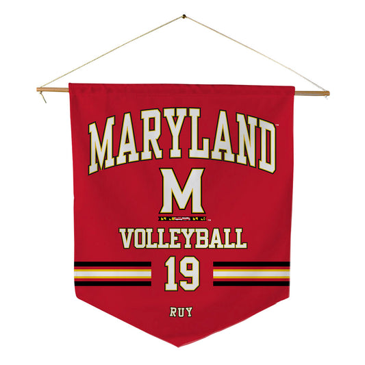 Maryland - NCAA Women's Volleyball : Olivia Ruy - Pennant - 18" x 21"-0
