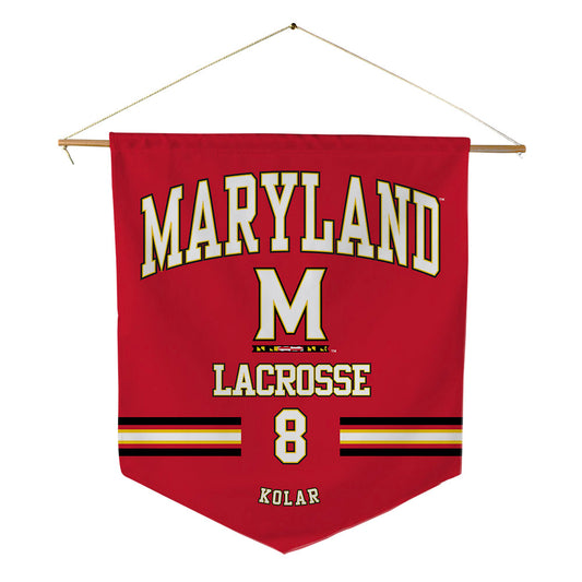 Maryland - NCAA Men's Lacrosse : Eric Kolar - Pennant - 18" x 21"-0