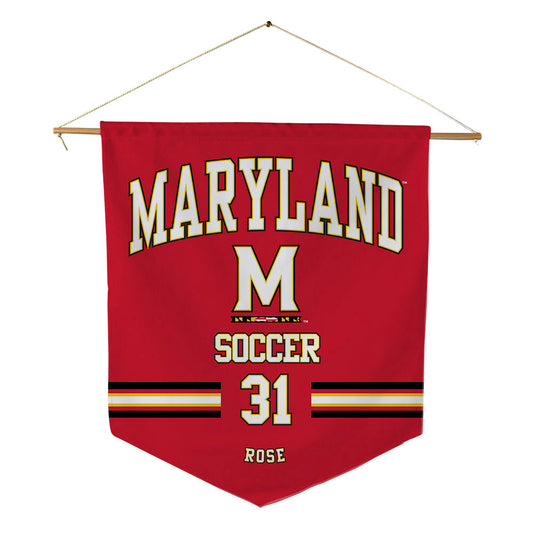 Maryland - NCAA Men's Soccer : Tristen Rose - Pennant - 18" x 21"-0