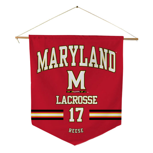 Maryland - NCAA Men's Lacrosse : Riley Reese - Pennant - 18" x 21"-0